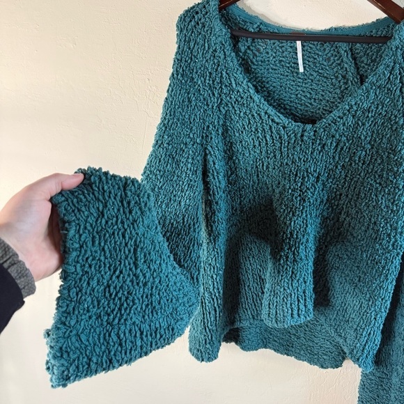 Free People Sand Dunes Pullover Sweater Green Size Large - Picture 4 of 10
